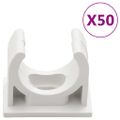 vidaXL Káblové rozvody so sponami Ø25 mm 30 m PVC