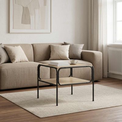 vidaXL Bočný stôl Dub sonoma 100 x 50 x 46 cm Kompozitné drevo