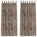vidaXL Sametové závesy 2 ks Kapučínová 260 x 140 cm Zamat