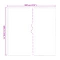 vidaXL Pokrytie rastlín Priehľadná 6 x 8 m PVC