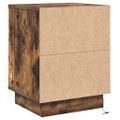 vidaXL Nočný stolík 2 ks Dymová dub 39 x 34,5 x 50 cm Kompozitné drevo