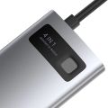 Rozbočovač 4v1 Baseus Metal Gleam Series, USB-C na USB 3.0 + USB 2.0 + HDMI + USB-C PD