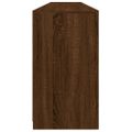 vidaXL Komoda s LED svetlami hnedý dub 202x37x67 cm