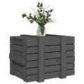 vidaXL Úložný box sivý 58x40,5x42 cm masívna borovica