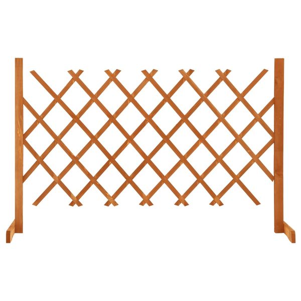 vidaXL Záhradný mriežkový plot oranžový 120x90 cm masívne jedľové drevo