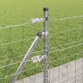 vidaXL Záhradný Euro plot s betónovým podkladom 50 x 0,6 m Strieborná