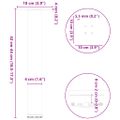 vidaXL Nohy ku konferenčnému stolíku 4 ks antracitové 42-44 cm oceľové