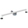 vidaXL 360° sprchový odtok so štíhlym modelom Strieborná 70 cm