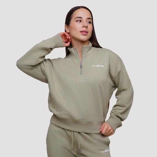 Dámska mikina 1/2 Zip Agile Sage - GymBeam
