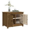 vidaXL Konferenčný stolík medovo-hnedý 71x49x55 cm borovicový masív