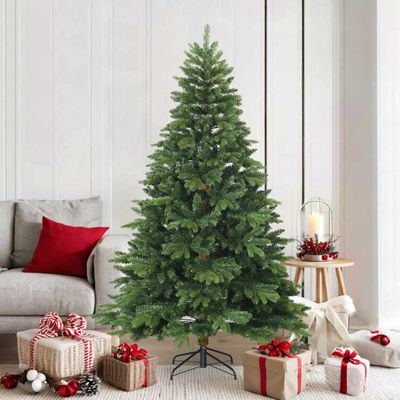 vidaXL Umelý Sklápací Vianočný Stromček Zelená 180 cm PVC, PE a oceľ
