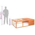vidaXL Záhradná klietka pre zvieratá 150x100x50 cm jedľový masív