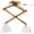 vidaXL Závesná lampa 25 W biela 29x18x85 cm E27