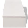 vidaXL Stojan na monitor z drevotriesky, 60x23,5x12 cm, biely