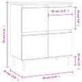 vidaXL Komoda sivý dub sonoma 60x35x70 cm spracované drevo