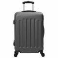 vidaXL Kufor so zámkom 3 ks Tmavosivá 50 x 31 x 78 cm ABS plast