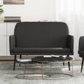 vidaXL Lavička čierna 107x80x81 cm umelá koža