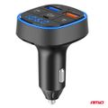 FM transmitter 2×USB-A 12/24V AMiO-04648