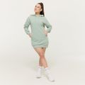 Dámska Longline mikina Limitless Eucalypt - GymBeam, veľkosť XXL, veľkosť oblečenia XXL