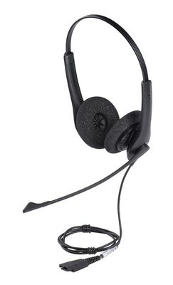 Jabra BIZ 1500/Stereo/QD/Drôt/Čierna