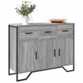 vidaXL Komoda sivá sonoma 97x32,5x74,5 cm kompozitné drevo