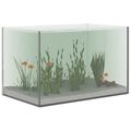 vidaXL Akvárium s úložiskom Priehľadná 40 x 25 x 25 cm Sklo