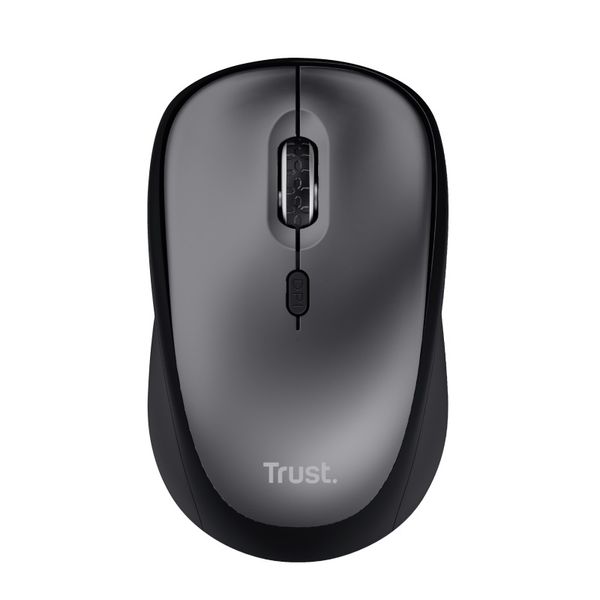 TRUST YVI+/Kancelárska/Optická/Pre pravákov/1 600 DPI/Bezdrôtová USB/Čierna