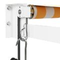 vidaXL Automatická zaťahovacia markíza, žltá a biela 3x2,5 m