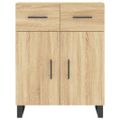 vidaXL Vysoká skrinka dub sonoma 69,5x34x180 cm spracované drevo