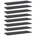 vidaXL Prídavné police 8 ks, sivé 60x20x1,5 cm, drevotrieska