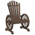vidaXL Záhradná stolička Adirondack jedľový masív
