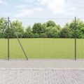 vidaXL Euro plot s betónovým podstavcom 10 x 1,6 m PVC potiahnutá oceľ