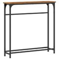 vidaXL Konzolový stôl Staré drevo 75 x 19,5 x 75 cm Kompozitné drevo