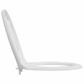 vidaXL WC sedadlo Biela 47 x 37 x 4 cm Duroplast