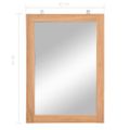 vidaXL Nástenné zrkadlá z masívneho teakového dreva 2ks 50x70 cm