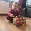 Montessori drevený edukačný slon zatĺkačka Kruzzel 20349 Montessori drevený edukačný slon zatloukačka Kruzzel 20349