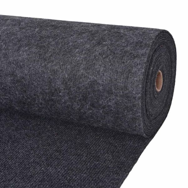 vidaXL Koberec Antracitová 1,2 x 15 m Polyester
