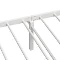 VidaXL Rám postele bez matraca Skladací Biela 107x203 cm Oceľ
