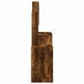 vidaXL Toaletný stolík so skrinkou dymový dub 80x35x132 cm