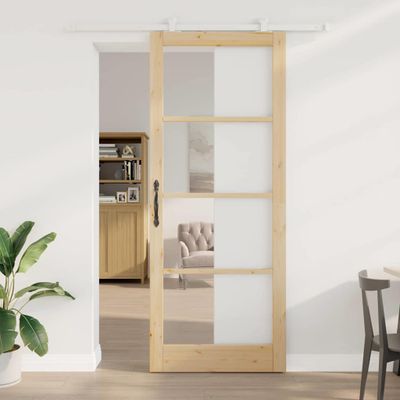 vidaXL Posuvné dvere ORKDAL Prírodná 93 x 232 cm