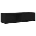 vidaXL TV skrinky 2 ks Dub čierny 100x31x25,5 cm Konštrukčné drevo