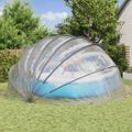 vidaXL Bazénový kopulovitý stan 592 x 590 x 275 cm PVC Priehľadná