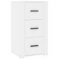 vidaXL Komoda biela 40x33x70 cm spracované drevo