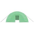 vidaXL Fóliovník s oceľovým rámom zelený 36 m² 6x6x2,85 m