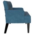 vidaXL Chesterfield lavica Modrá 112 x 65,5 x 75 cm Zamat