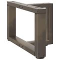 vidaXL Nohy konferenčného stolíka v tvare T, 2 ks, čierne, 50x25x(30-31) cm, oceľové