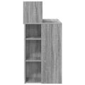 vidaXL Stôl Sivý Sonoma Kompozitné drevo 90 x 48 x 101,5 cm