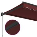 vidaXL Ručne zaťahovacia markíza vínová 350x250 cm