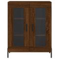 vidaXL Vysoká skrinka hnedý dub 69,5x34x180 cm spracované drevo