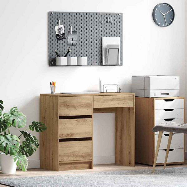 vidaXL Stôl Remeselný dub 90 x 37,5 x 75 cm Kompozitné drevo